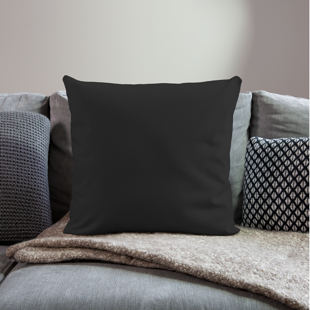 Sofa pillow with filling 45cm x 45cm - black