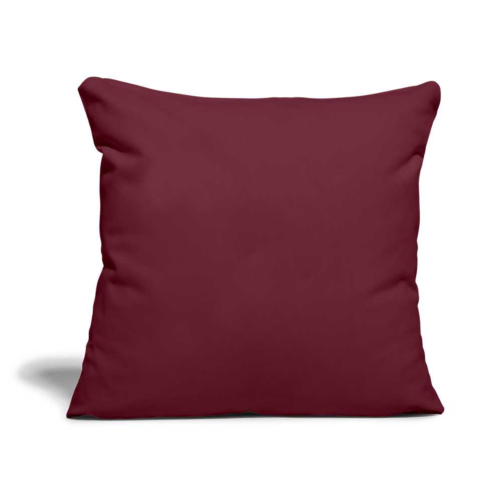 Sofa pillow with filling 45cm x 45cm - burgundy