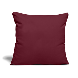 Sofa pillow with filling 45cm x 45cm - burgundy