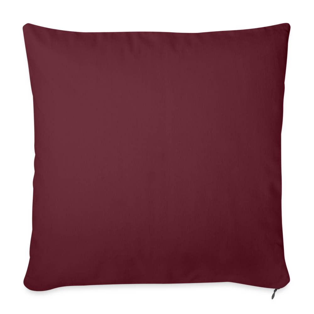 Sofa pillow with filling 45cm x 45cm - burgundy