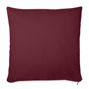 Sofa pillow with filling 45cm x 45cm - burgundy