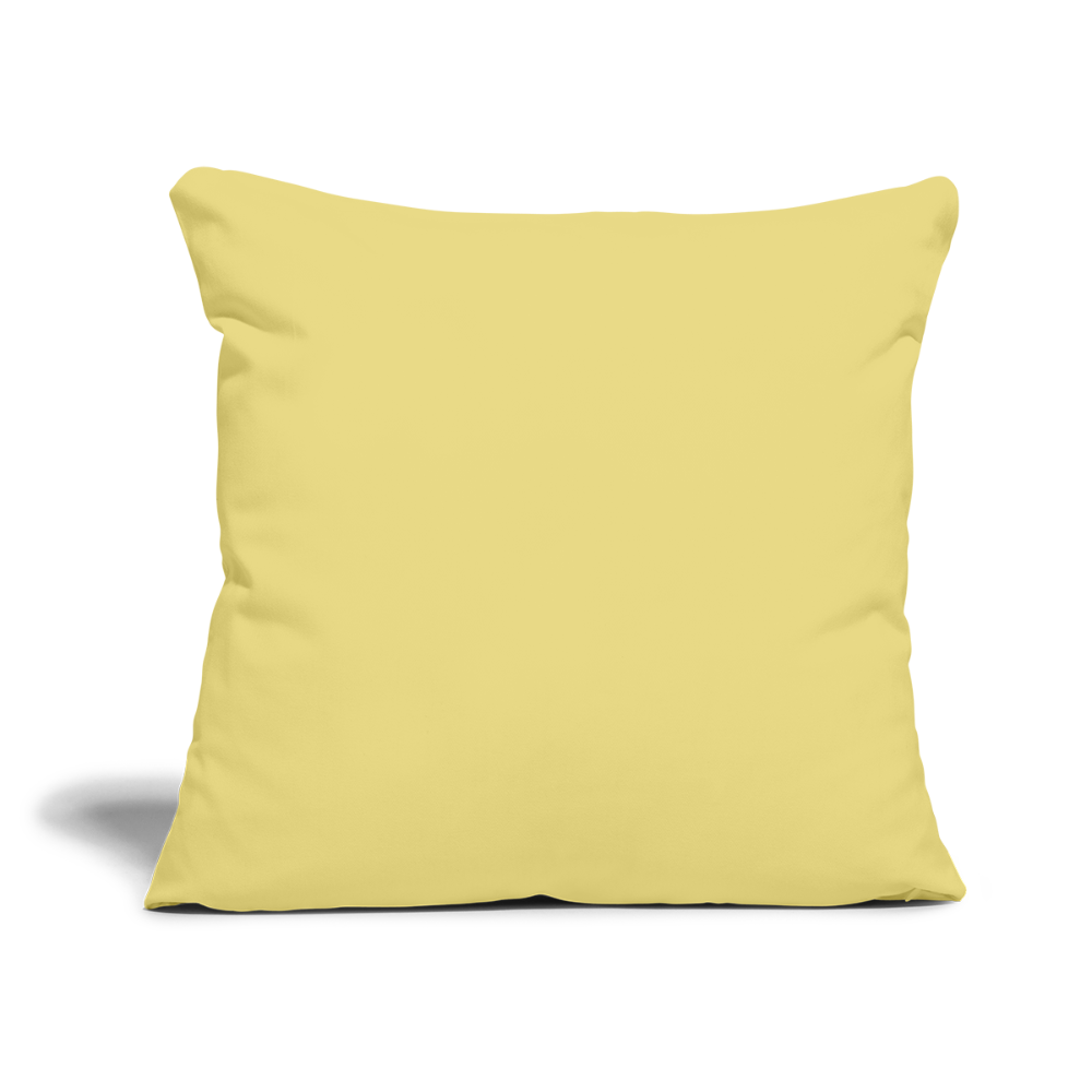 Sofa pillow with filling 45cm x 45cm - washed yellow