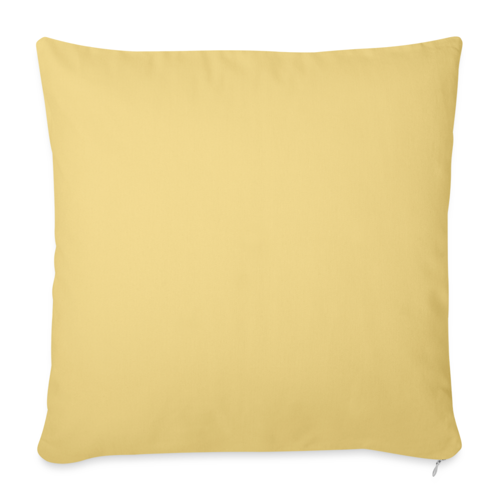 Sofa pillow with filling 45cm x 45cm - washed yellow