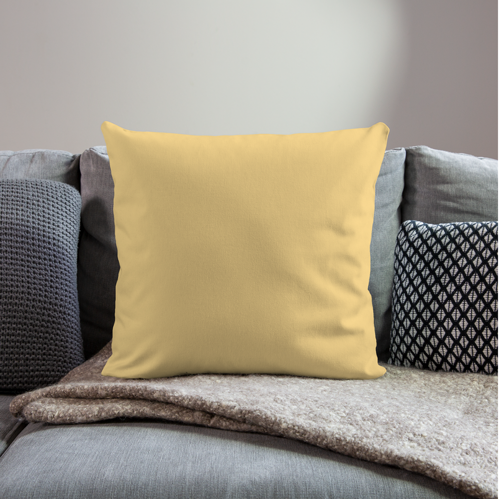 Sofa pillow with filling 45cm x 45cm - washed yellow