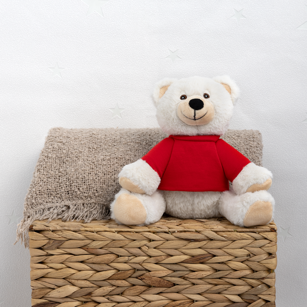 MiniFeet® RecycelBär® Teddy Bear Cream - red