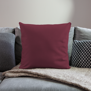 Sofa pillowcase 17,3'' x 17,3'' (45 x 45 cm) - burgundy