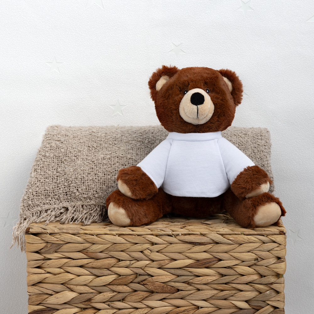 MiniFeet® RecycelBär® Teddy Bear Brown - white