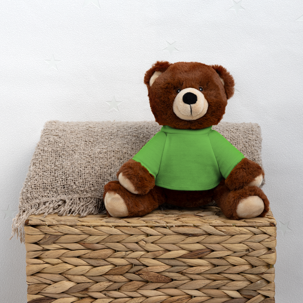 MiniFeet® RecycelBär® Teddy Bear Brown - light green