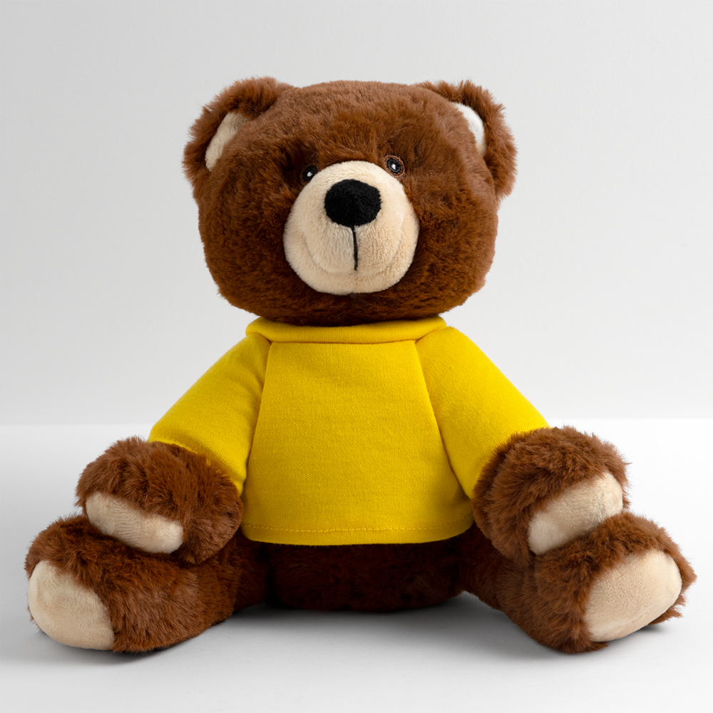 MiniFeet® RecycelBär® Teddy Bear Brown - sun yellow