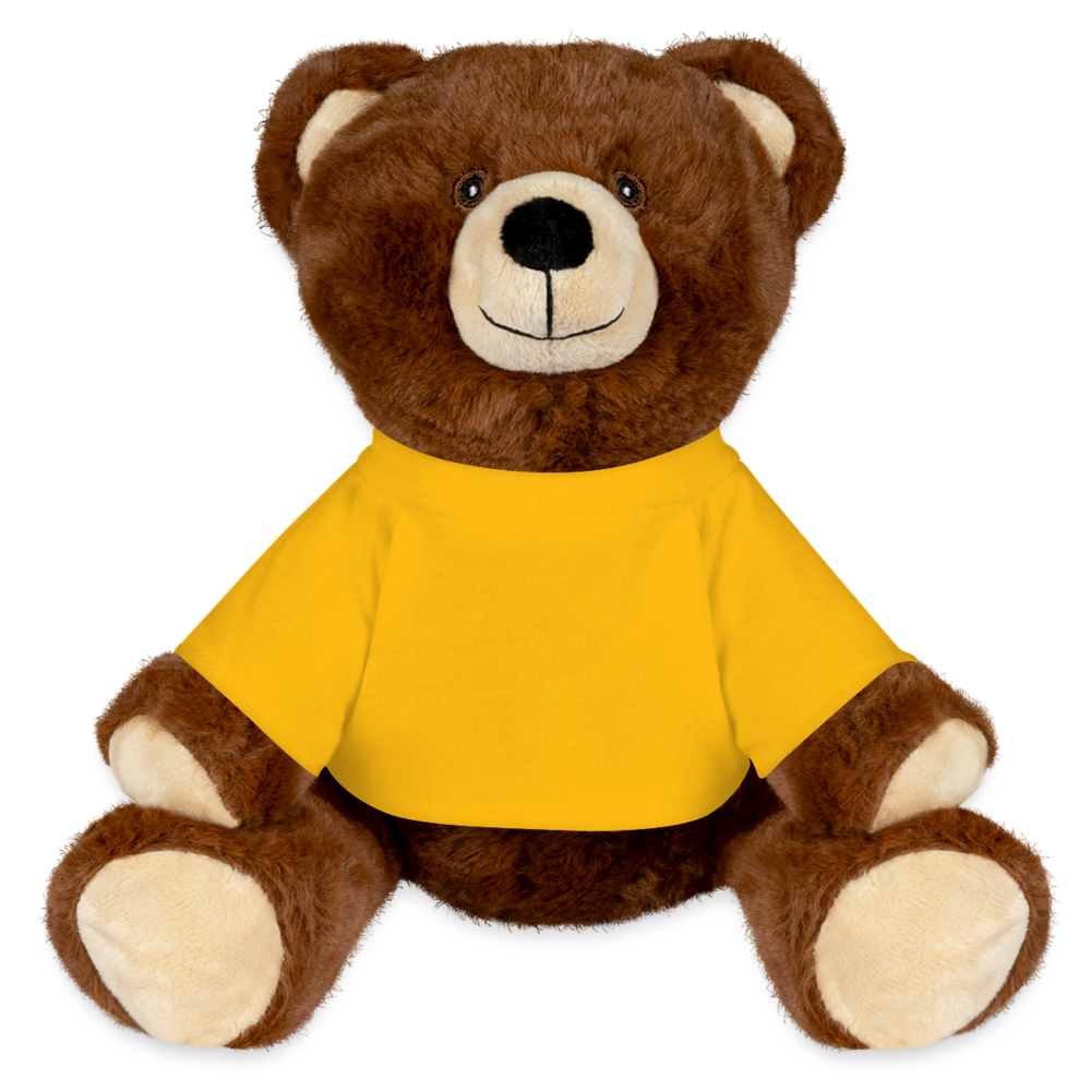 MiniFeet® RecycelBär® Teddy Bear Brown - sun yellow