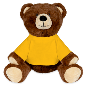 MiniFeet® RecycelBär® Teddy Bear Brown - sun yellow