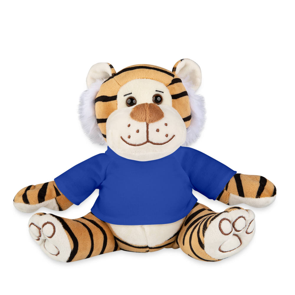 Plush Tiger - royal blue