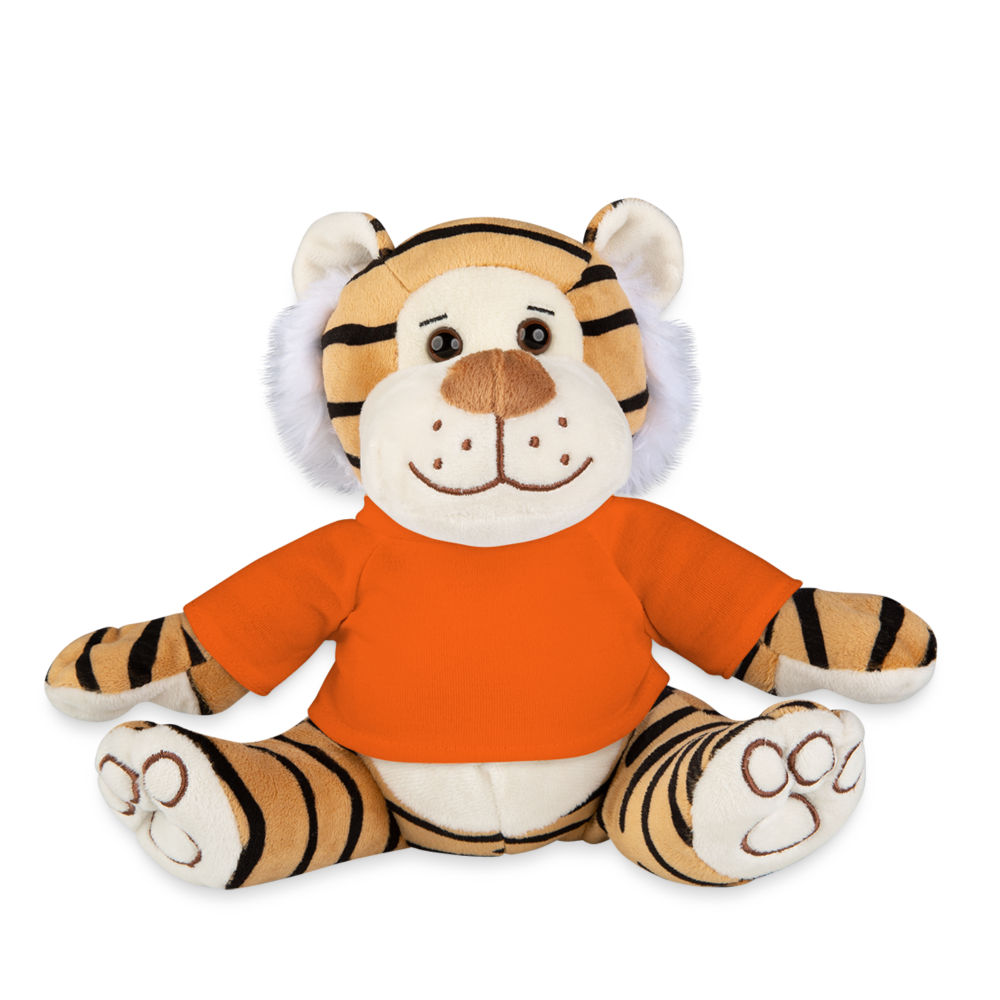 Plush Tiger - golden orange