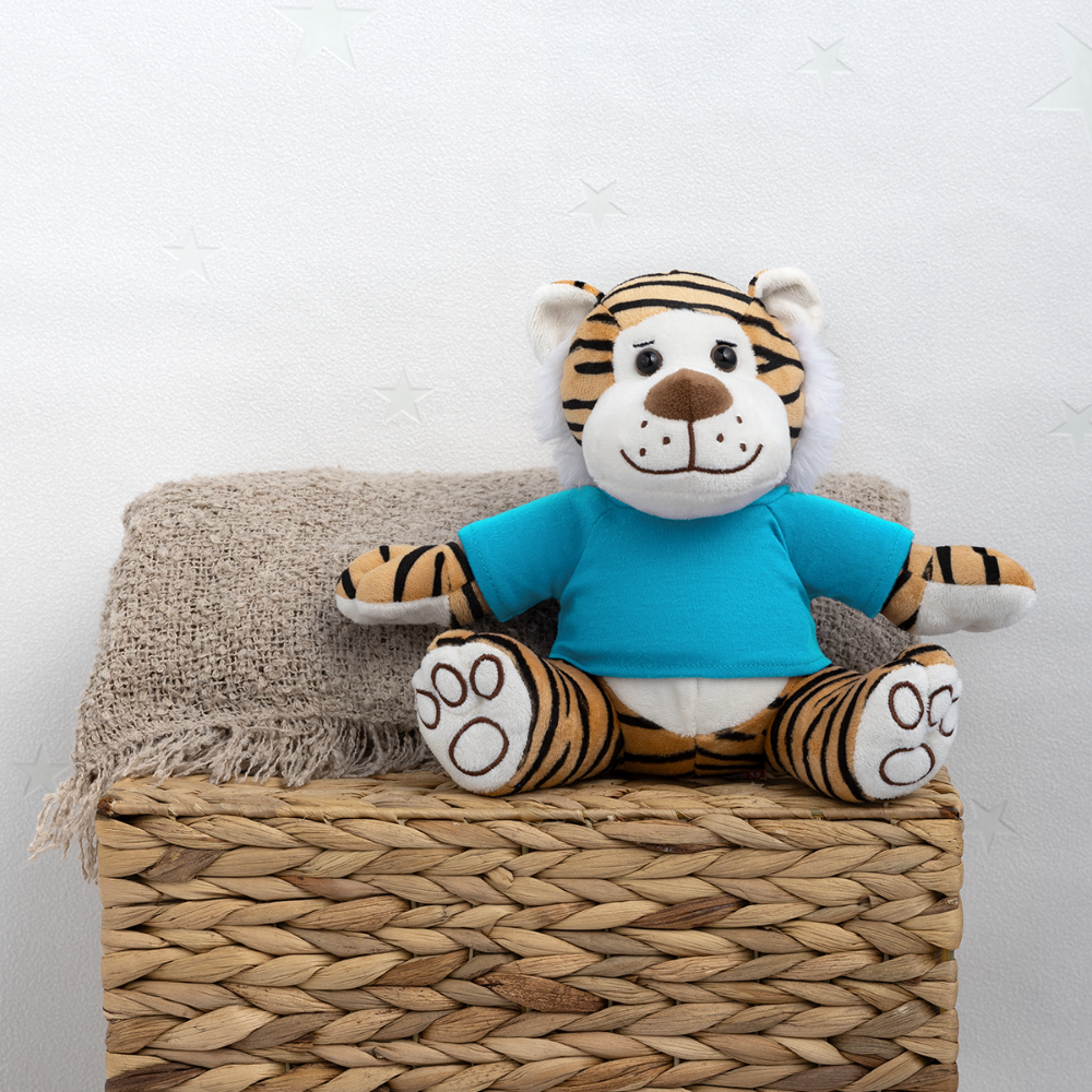 Plush Tiger - atoll blue