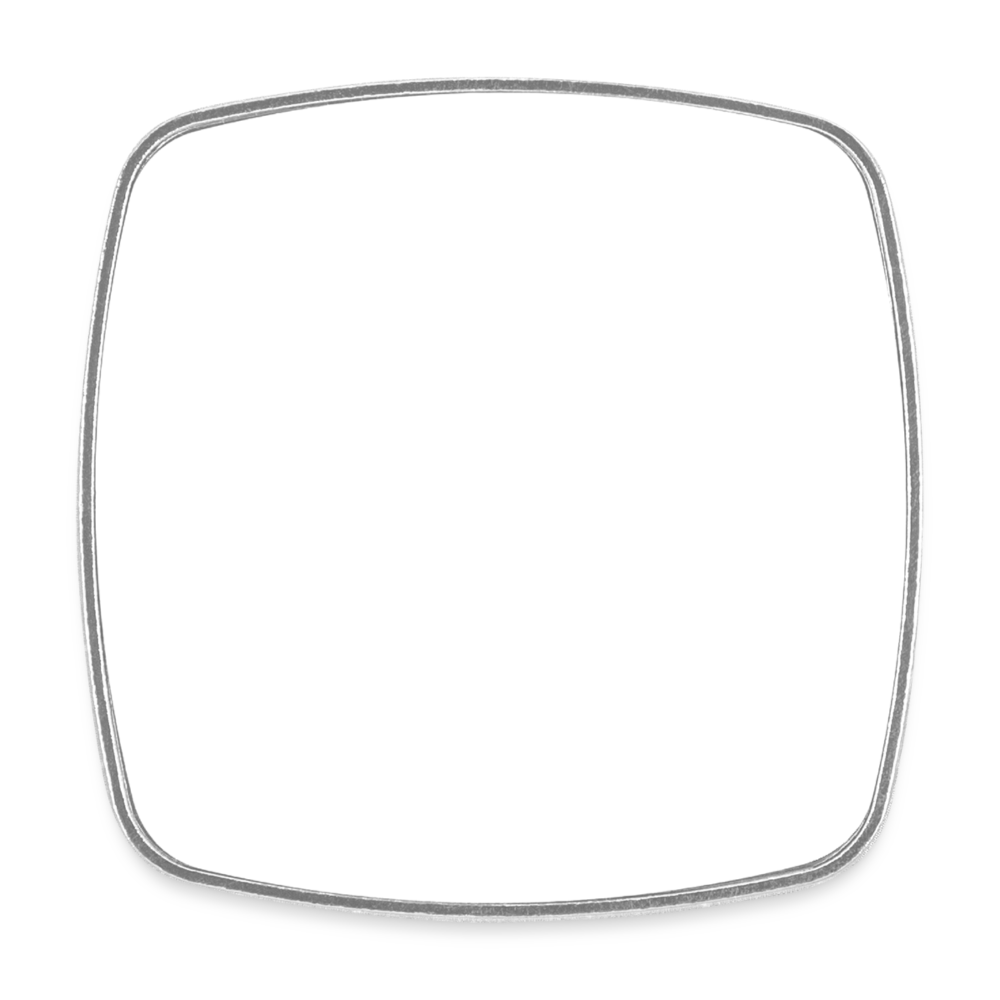 Square fridge magnet - white