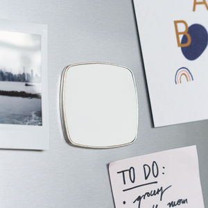 Square fridge magnet - white