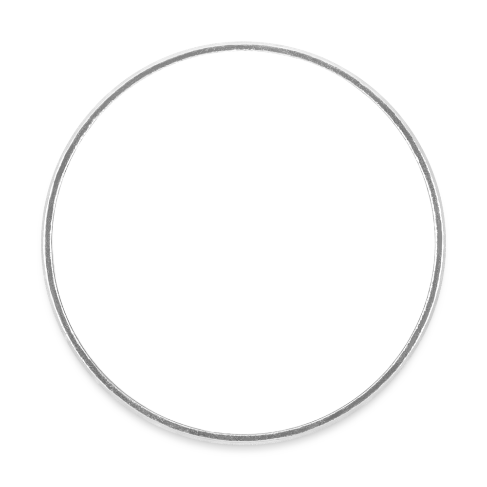 Round  fridge magnet - white